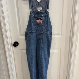Christopher & Banks Blue Denim Overalls
